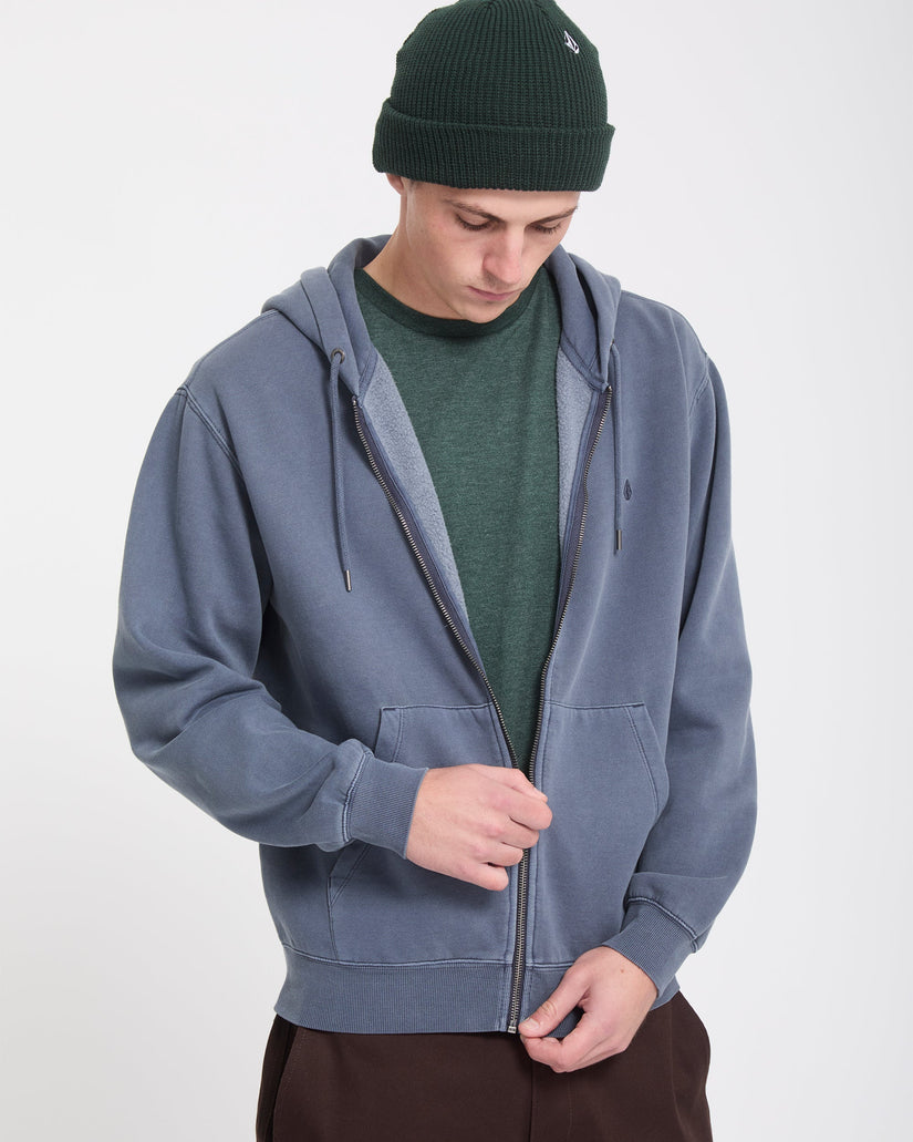 Sweat zippé Single Stone - Storm Blue