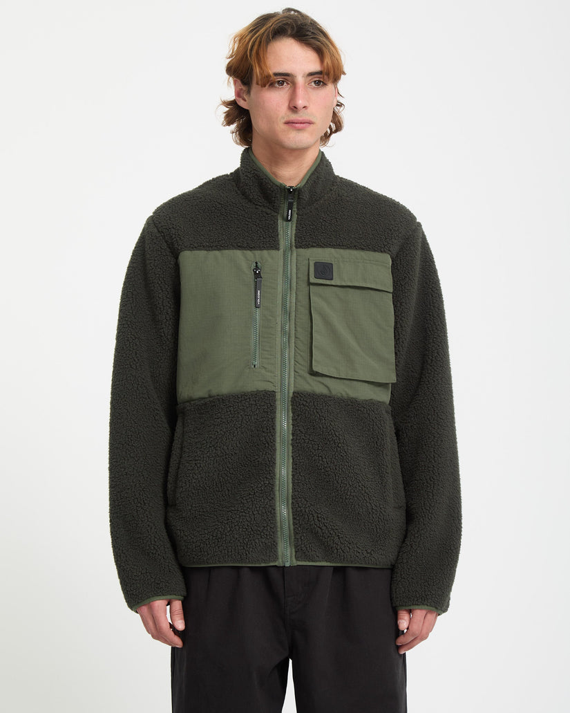 Sweat zippé Storm Stone - Rinsed Black