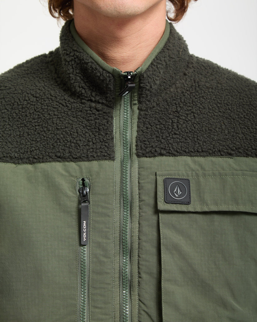 Sweat zippé Storm Stone - Rinsed Black