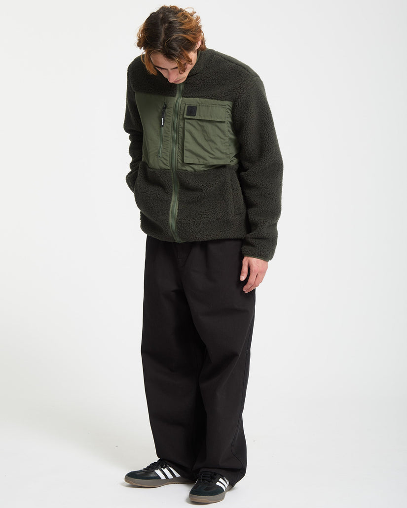 Sweat zippé Storm Stone - Rinsed Black