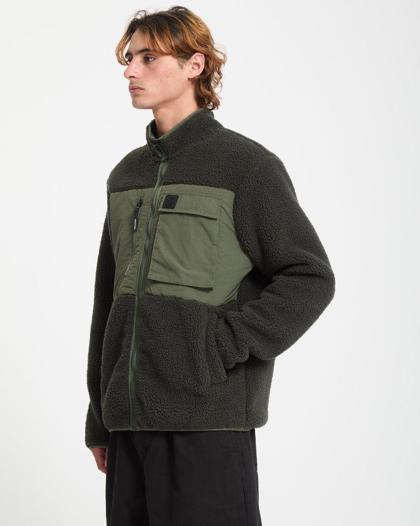 Sweat zippé Storm Stone - Rinsed Black