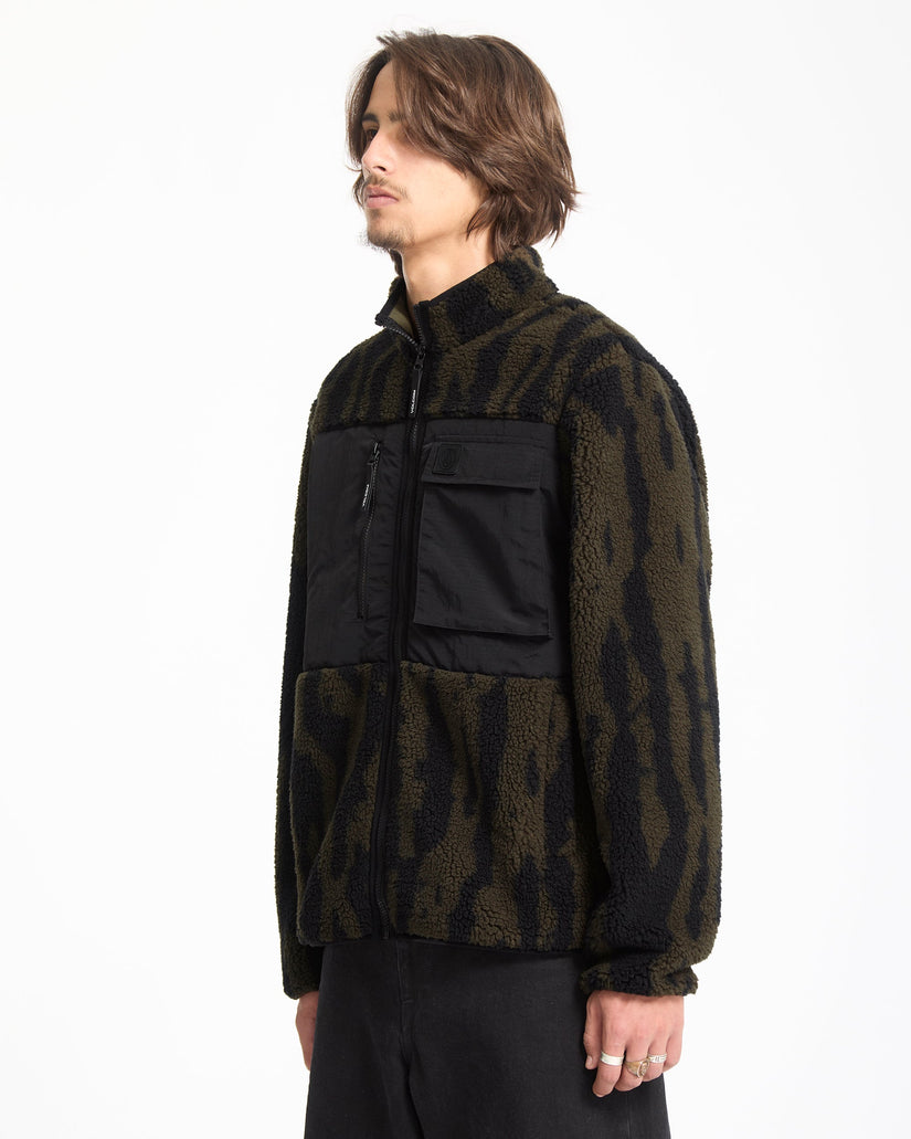 Sweat Zippé Storm Stone - Sage Leaf