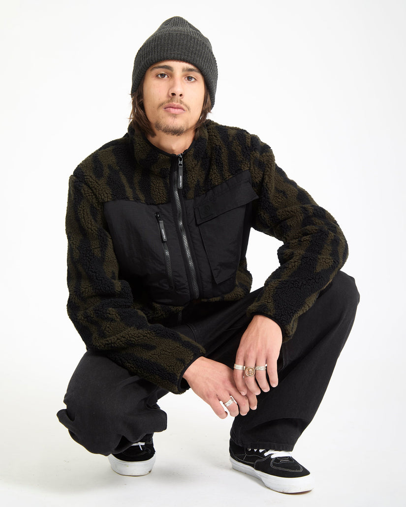 Sweat Zippé Storm Stone - Sage Leaf