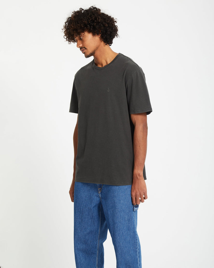 T-Shirt Solid Stone - Black