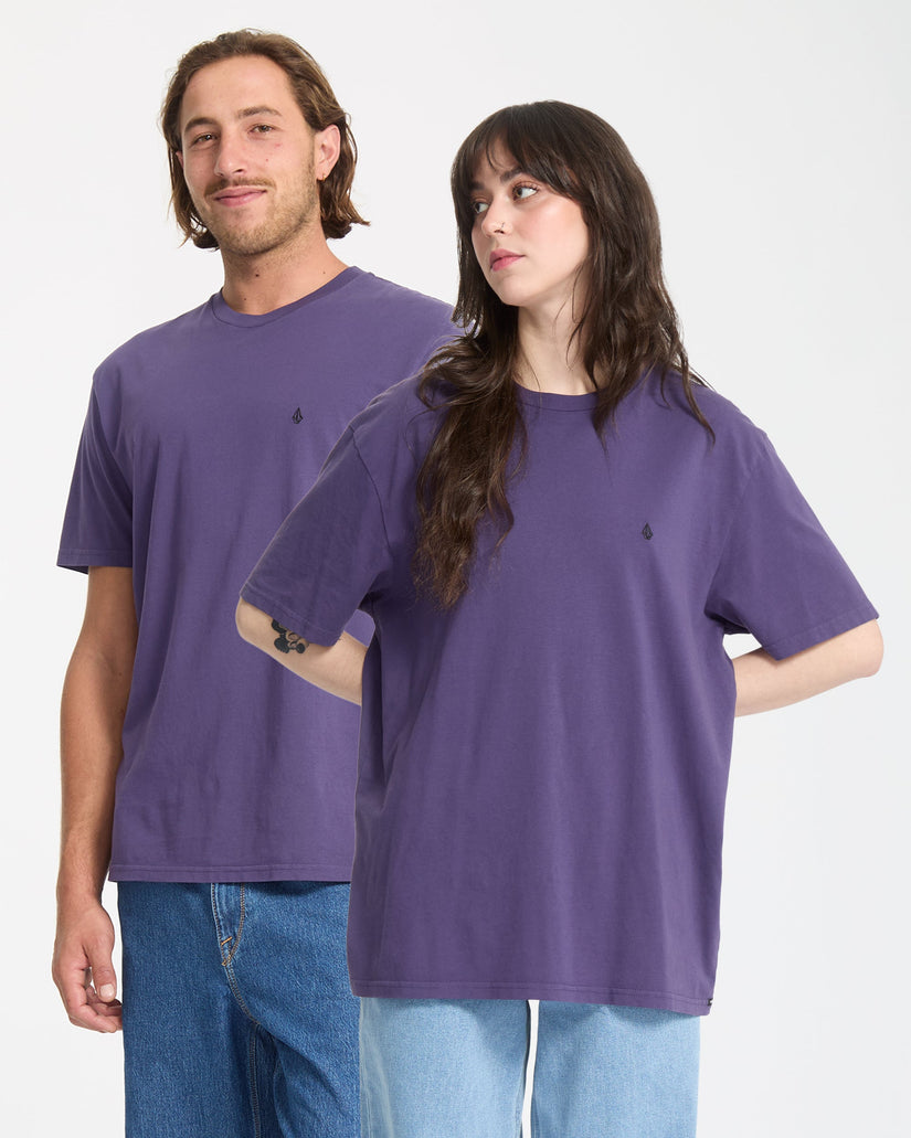 T-Shirt Solid Stone - Dark Purple