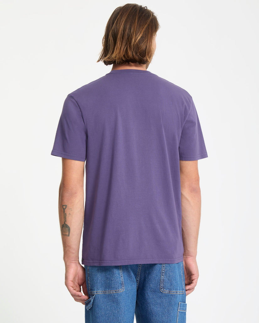 T-Shirt Solid Stone - Dark Purple