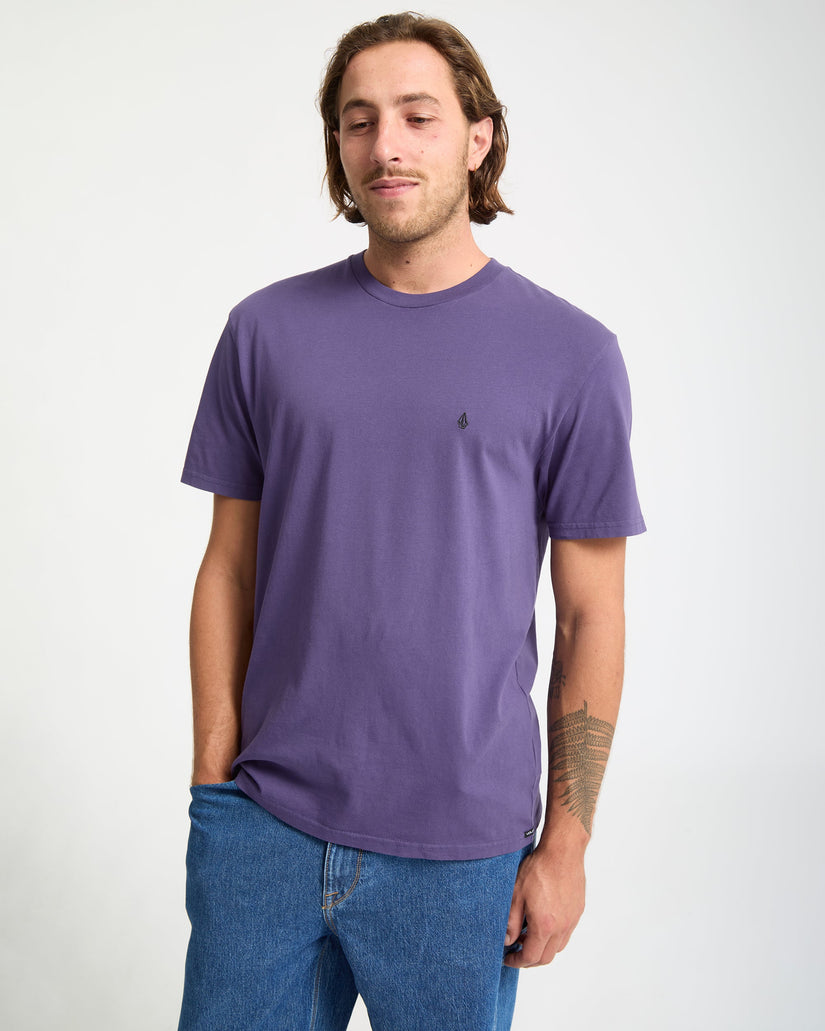 T-Shirt Solid Stone - Dark Purple