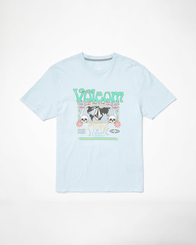 T-shirt Worldly - CAROLINA BLUE