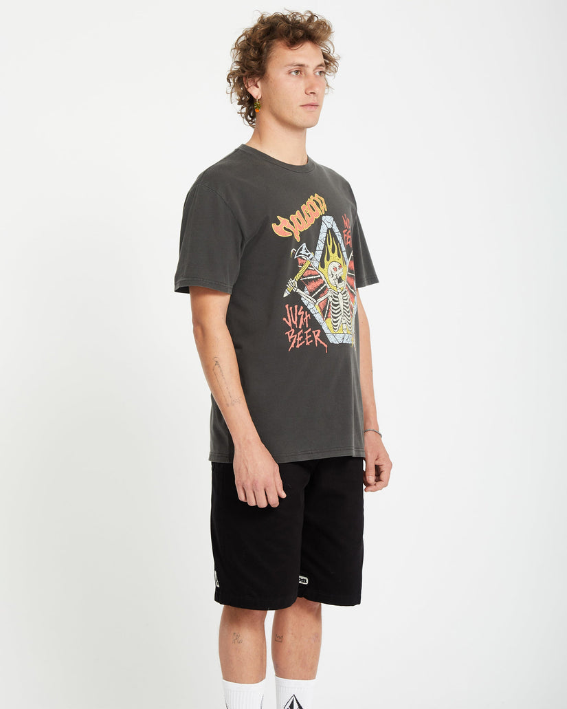 T-shirt Just Beer - BLACK