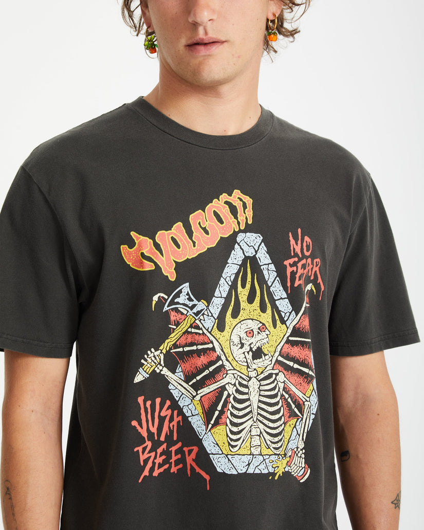 T-shirt Just Beer - BLACK