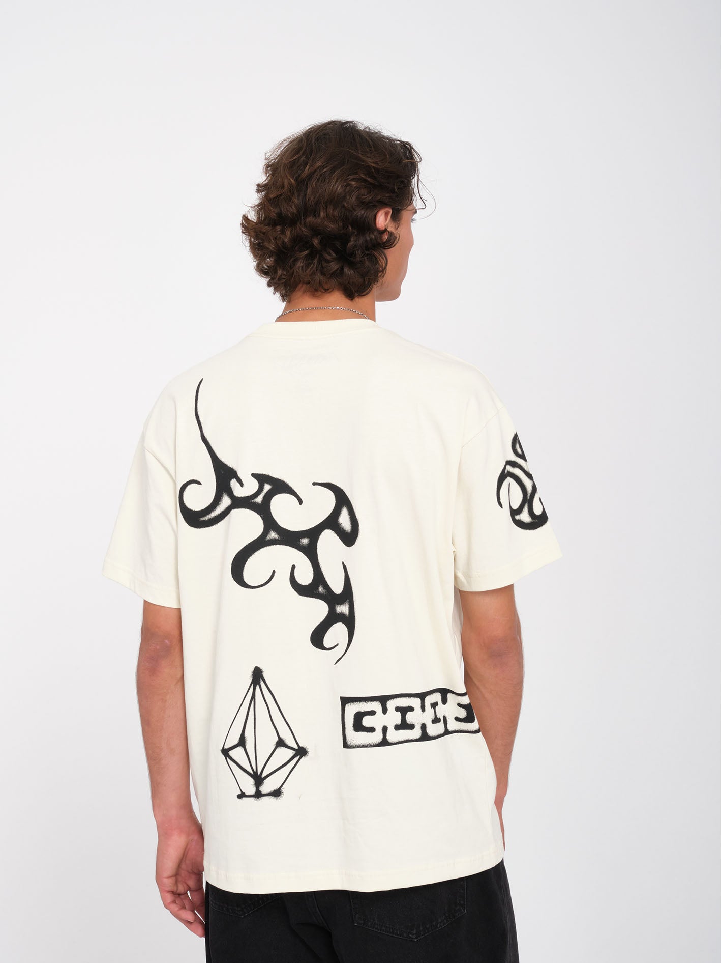＊handmade＊no.235 T-shirt Zephyr 1 - DIRTY WHITE - Homme - Volcom France
