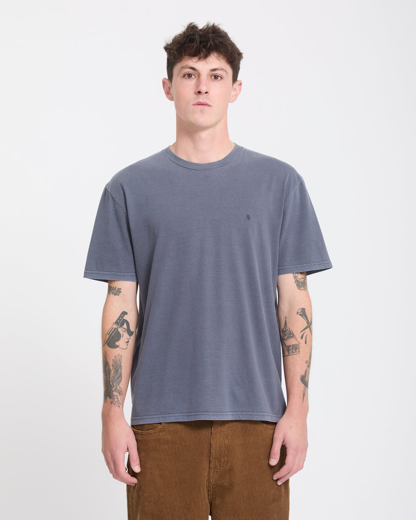 T-shirt Solid Stone - Storm Blue