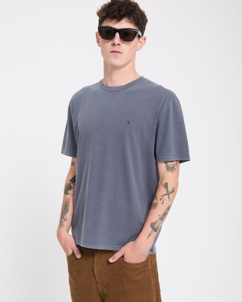 T-shirt Solid Stone - Storm Blue