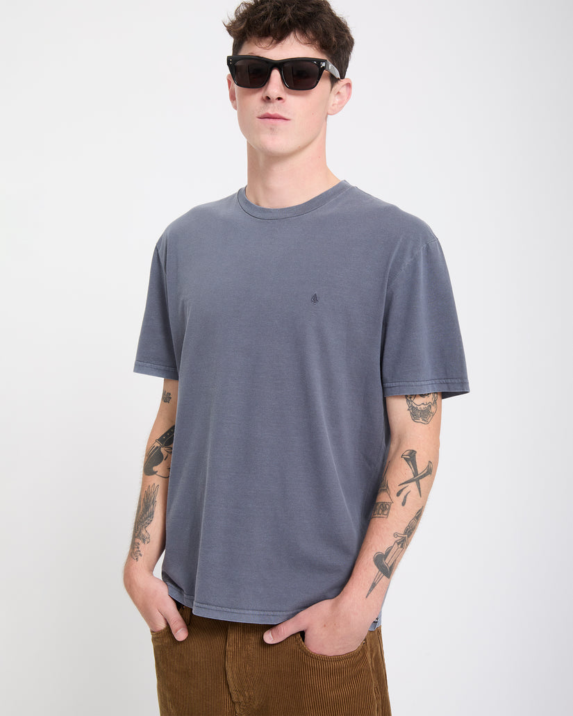 T-shirt Solid Stone - Storm Blue