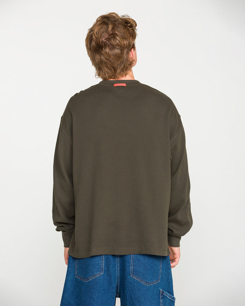 T-Shirt Overtime Thermal - Rinsed Black