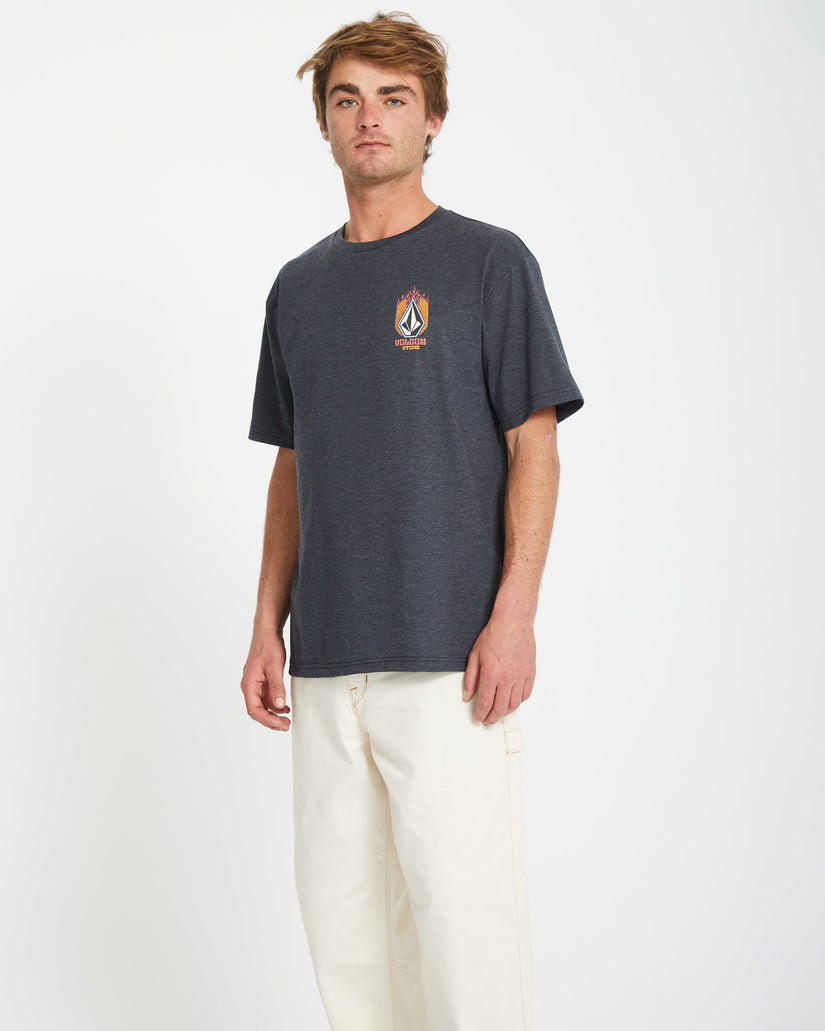T-shirt Draggin Stone - HEATHER BLACK