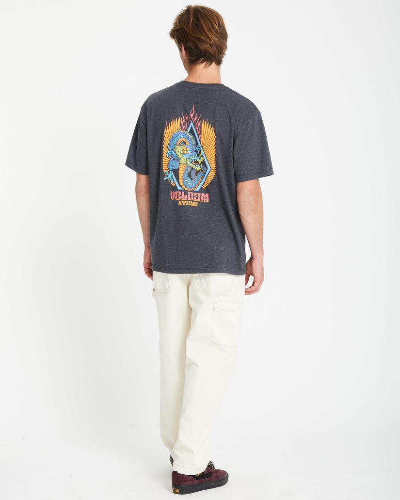 T-shirt Draggin Stone - HEATHER BLACK