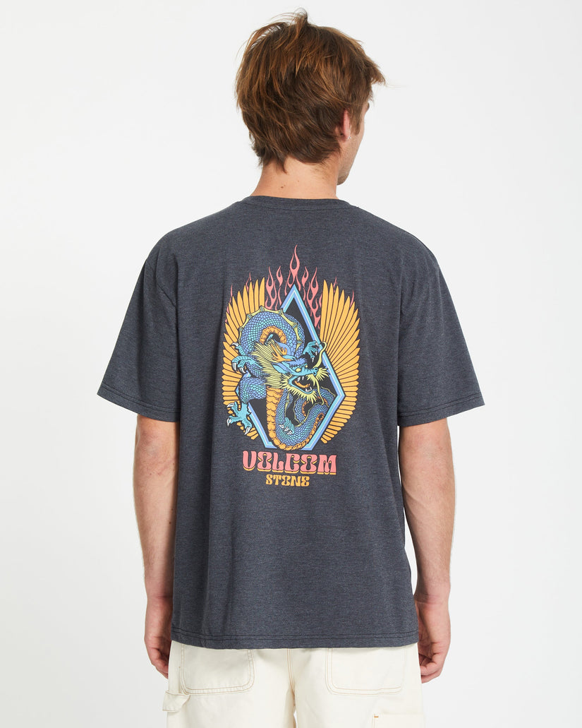 T-shirt Draggin Stone - HEATHER BLACK