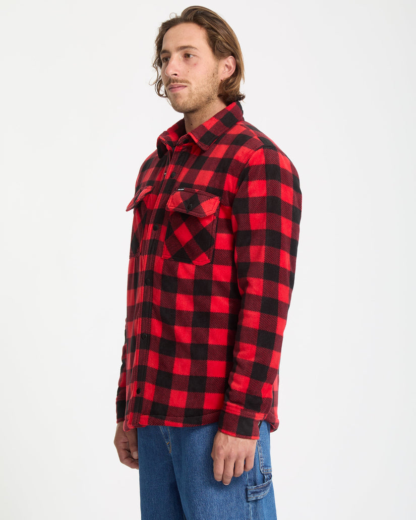 Surchemise En Polaire Bowered - Lifeguard Red