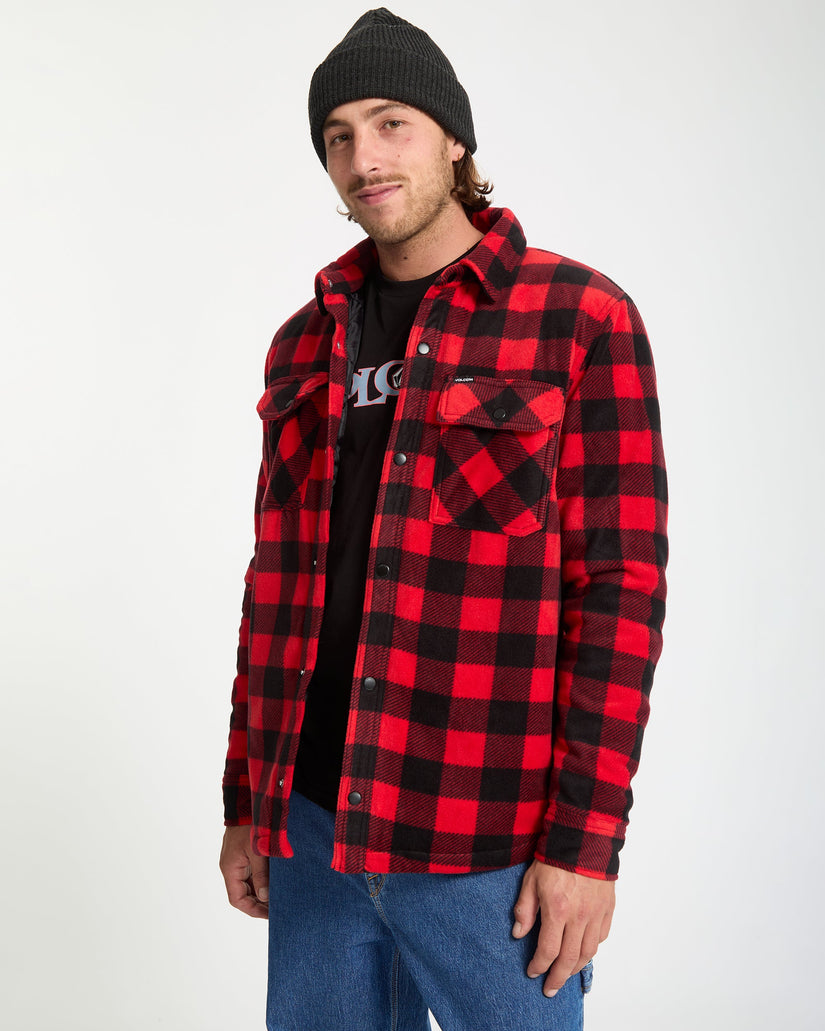 Surchemise En Polaire Bowered - Lifeguard Red