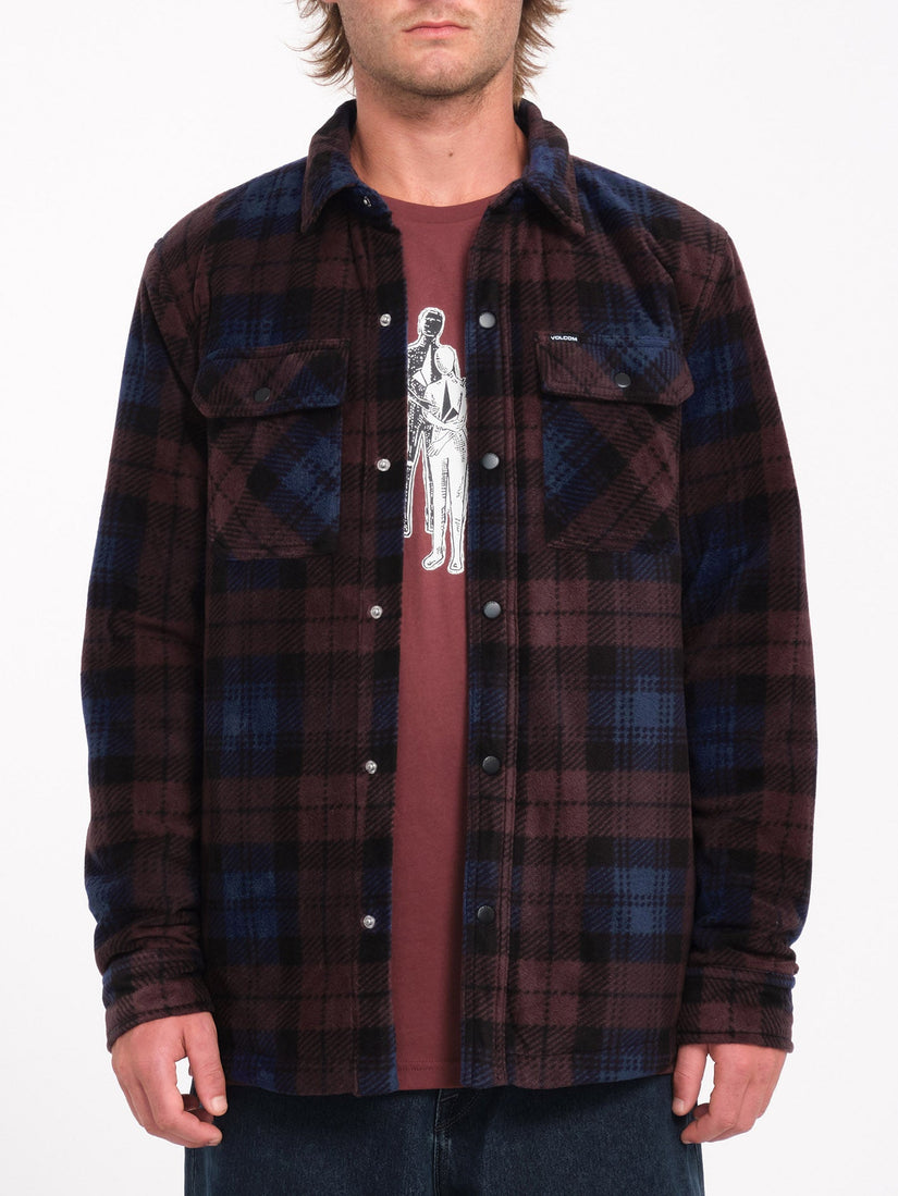 Surchemise en polaire Bowered - MERLOT