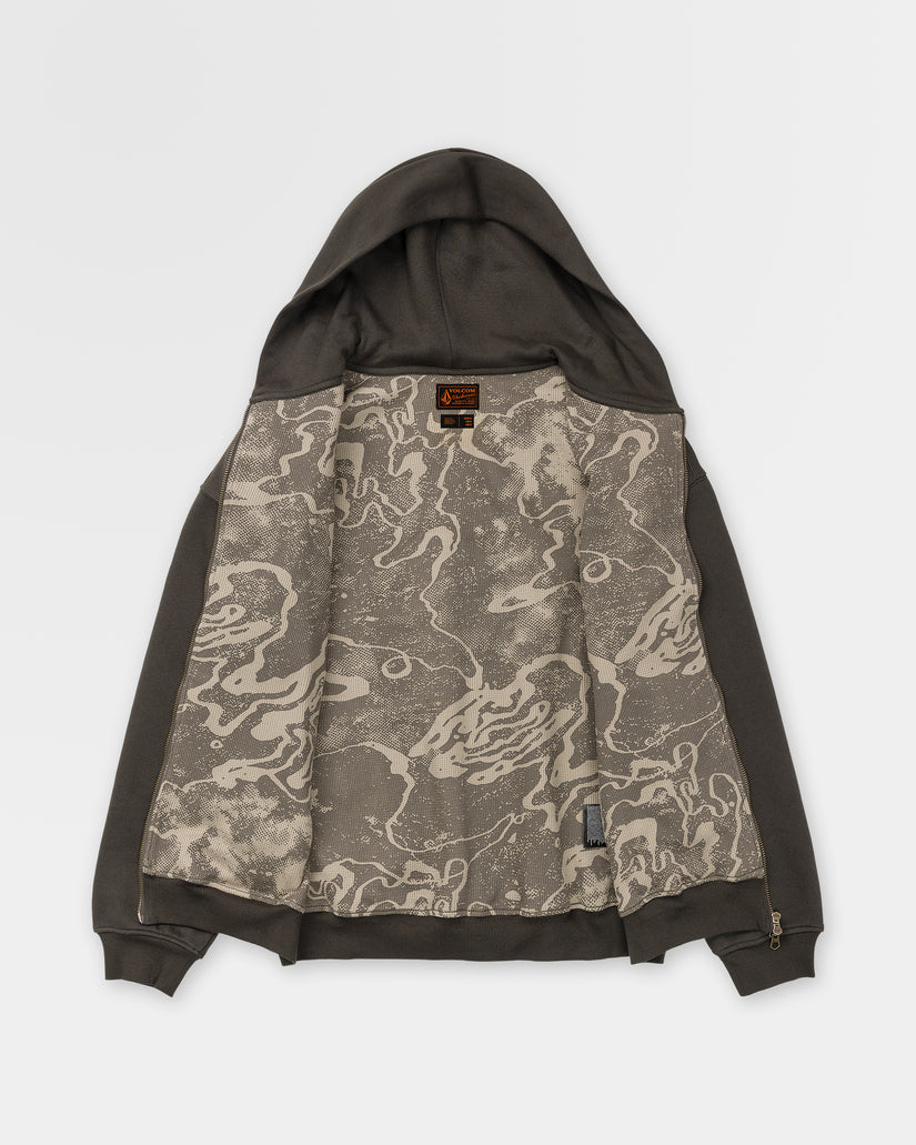 Sweat à capuche Driggs Zip Up - Rinsed Black