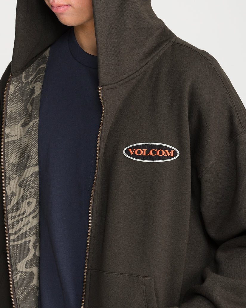 Sweat à capuche Driggs Zip Up - Rinsed Black