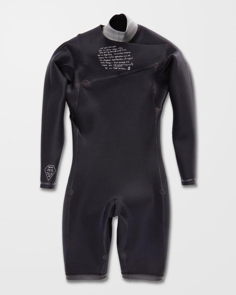 Combinaison de Surf 2/2 mm à Manches Longues - BLACK
