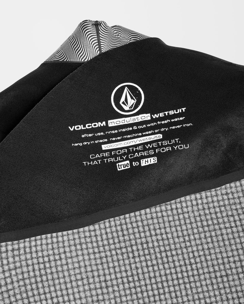 Combinaison De Surf Modulator Intégrale 3/2 Mm Zippée Poitrine - Black