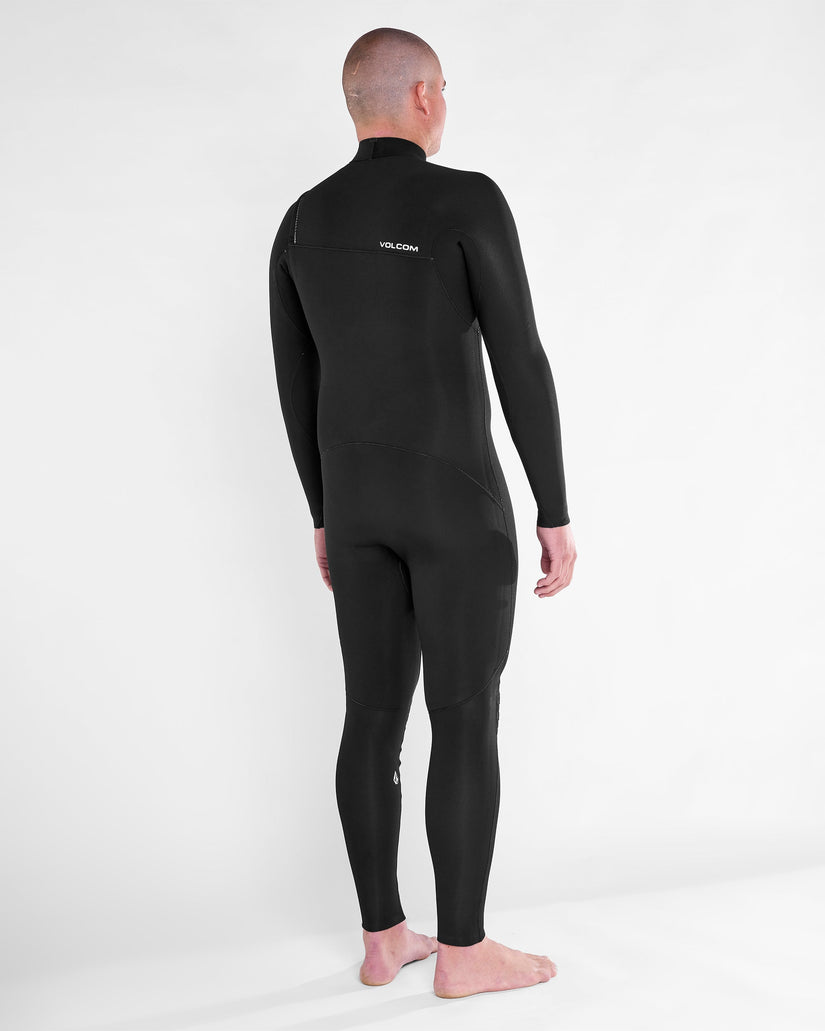 Combinaison De Surf Modulator Intégrale 3/2 Mm Zippée Poitrine - Black