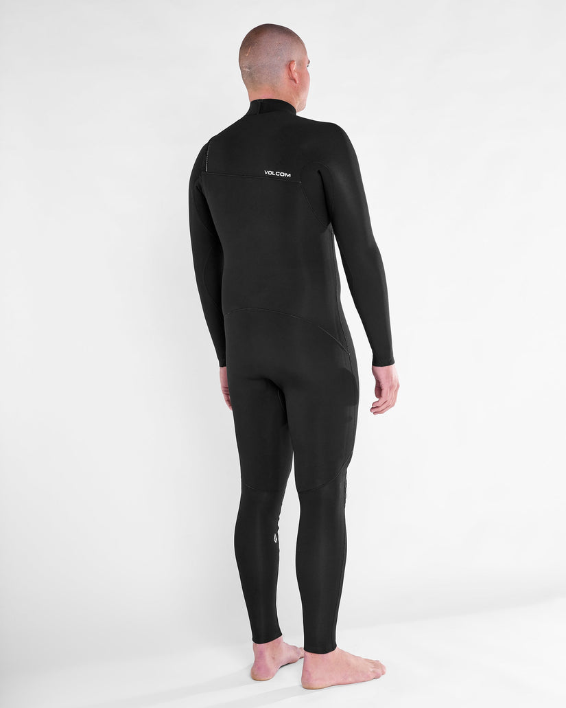 Combinaison De Surf Modulator Intégrale 4/3 Mm Zippée Poitrine - Black