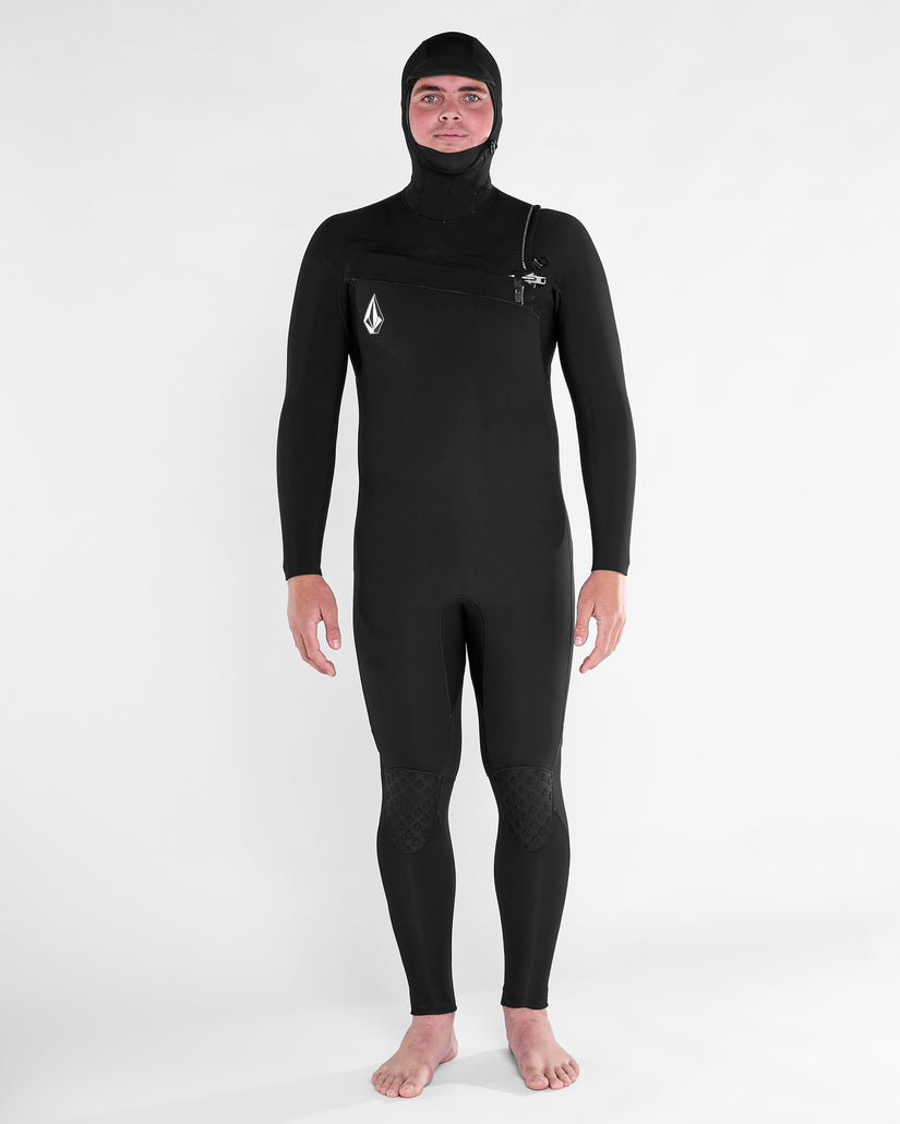 Combinaison de surf Modulator à capuche 5/4/3Mm zippée poitrine - Black
