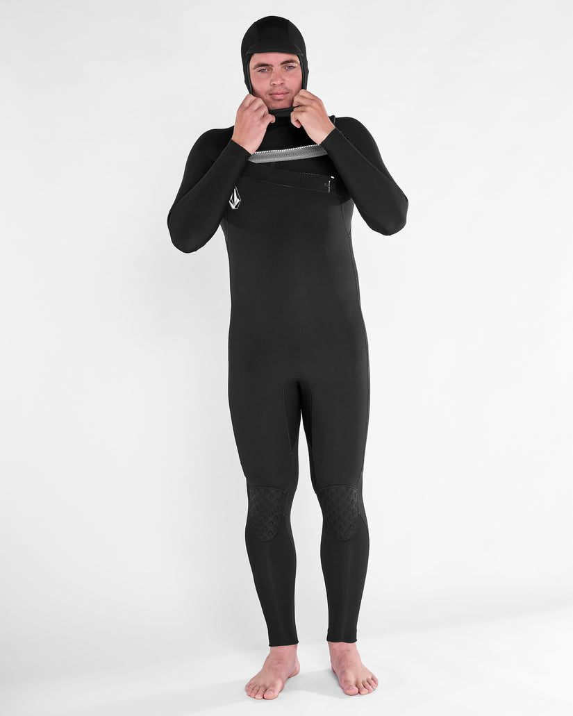 Combinaison de surf Modulator à capuche 5/4/3Mm zippée poitrine - Black