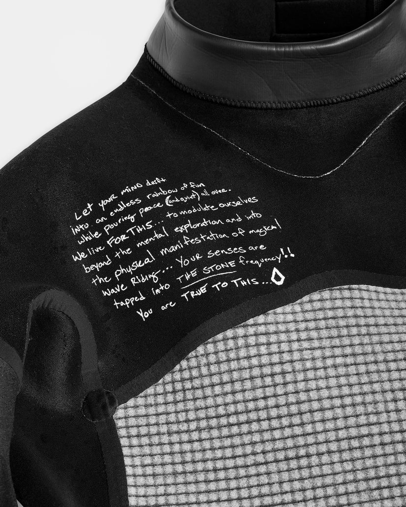 Combinaison De Surf Modulator Intégrale 3/2 Mm Manches Longues Zippée Au Dos - Black