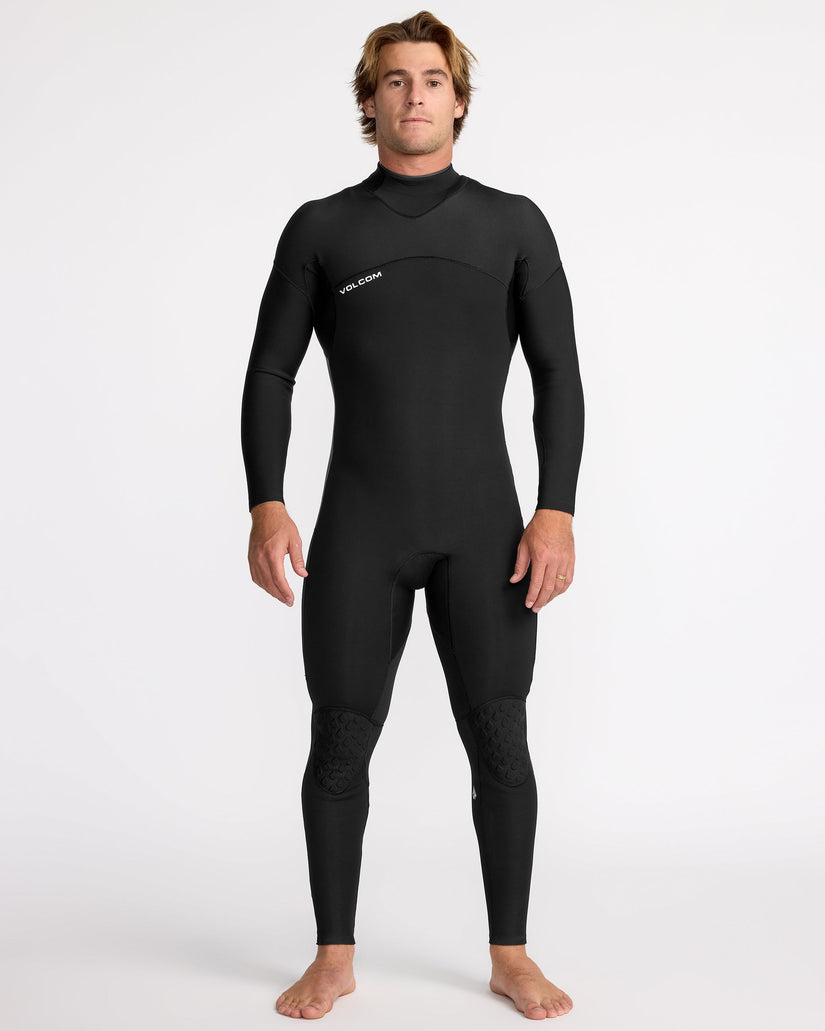 Combinaison de surf Modulator à manches longues 4/3Mm zippée dans le dos - Black