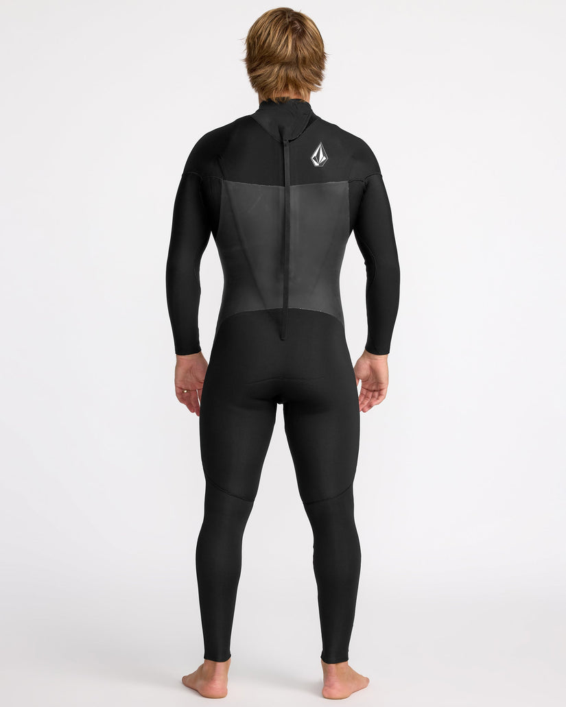 Combinaison de surf Modulator à manches longues 4/3Mm zippée dans le dos - Black