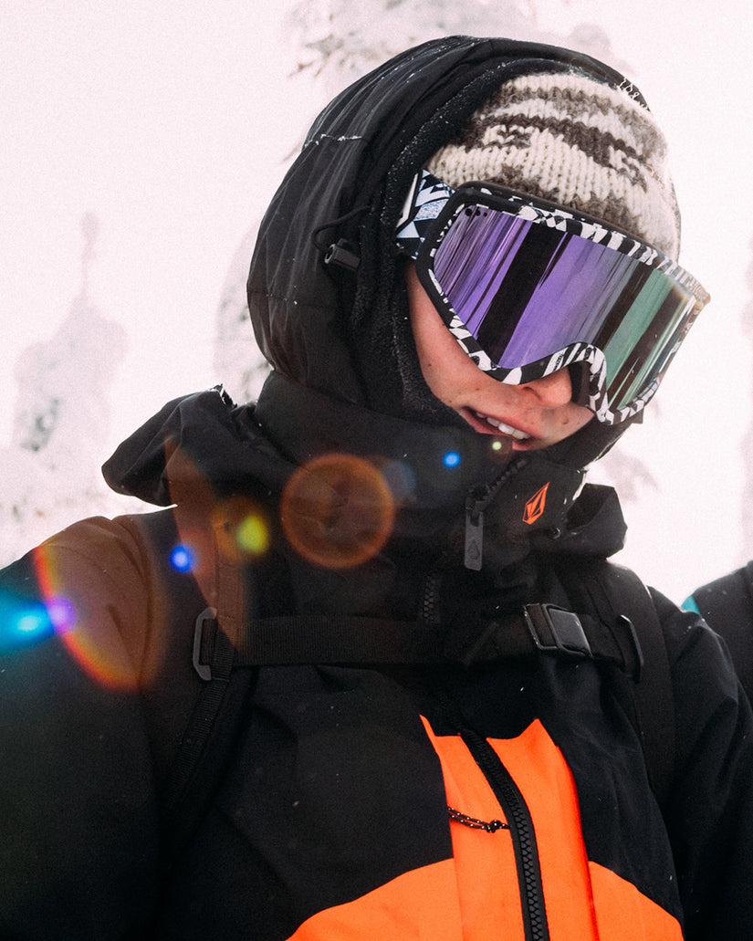 Masque de snow Attunga Op Art (+ écran bonus Yellow Chrome) - PURPLE CHROME