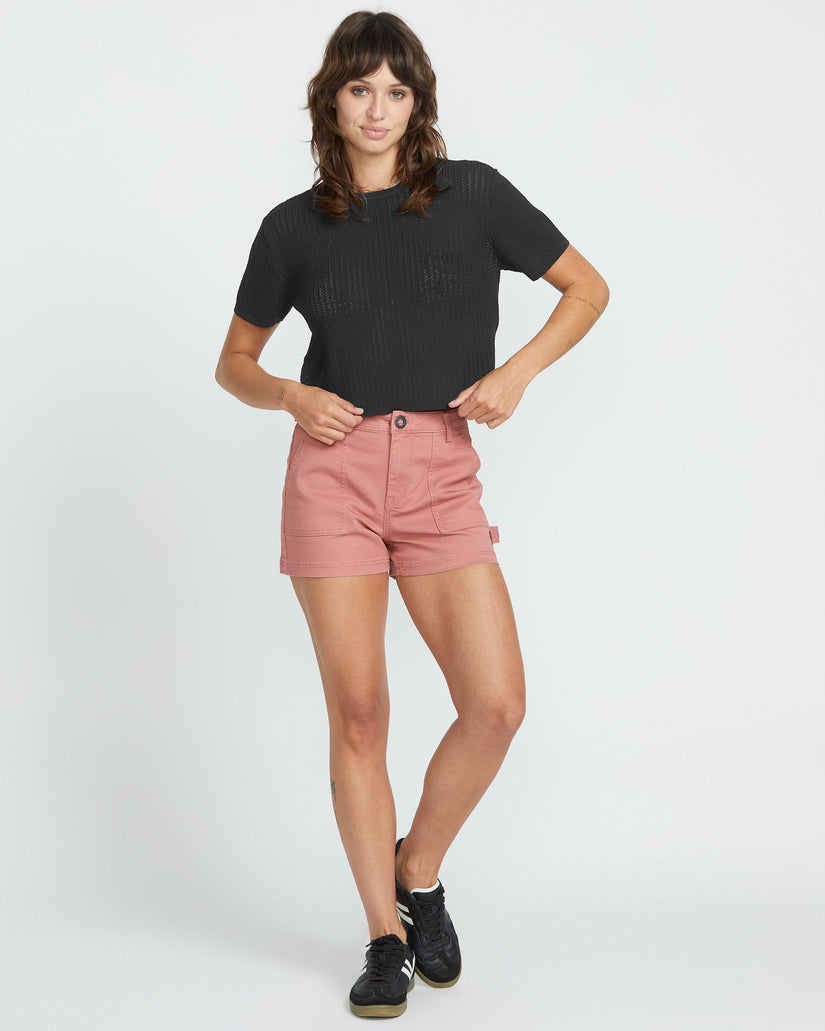 T-shirt Meshy Beach - Black