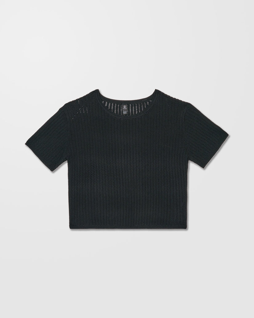 T-shirt Meshy Beach - Black