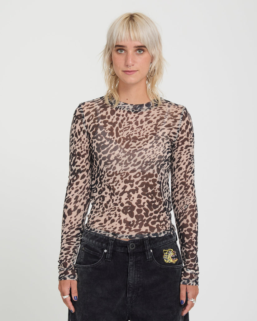 Top Tigardi Mesh - Animal Print