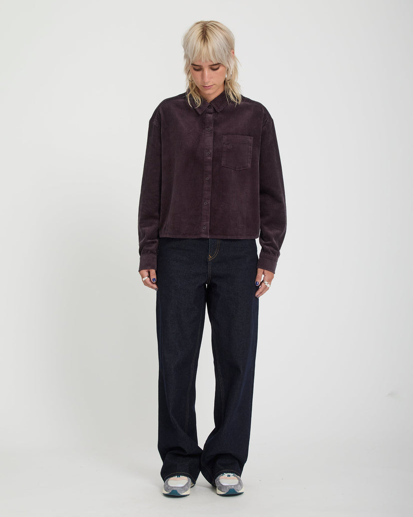 Chemise Weellow Corduroy - Raisin