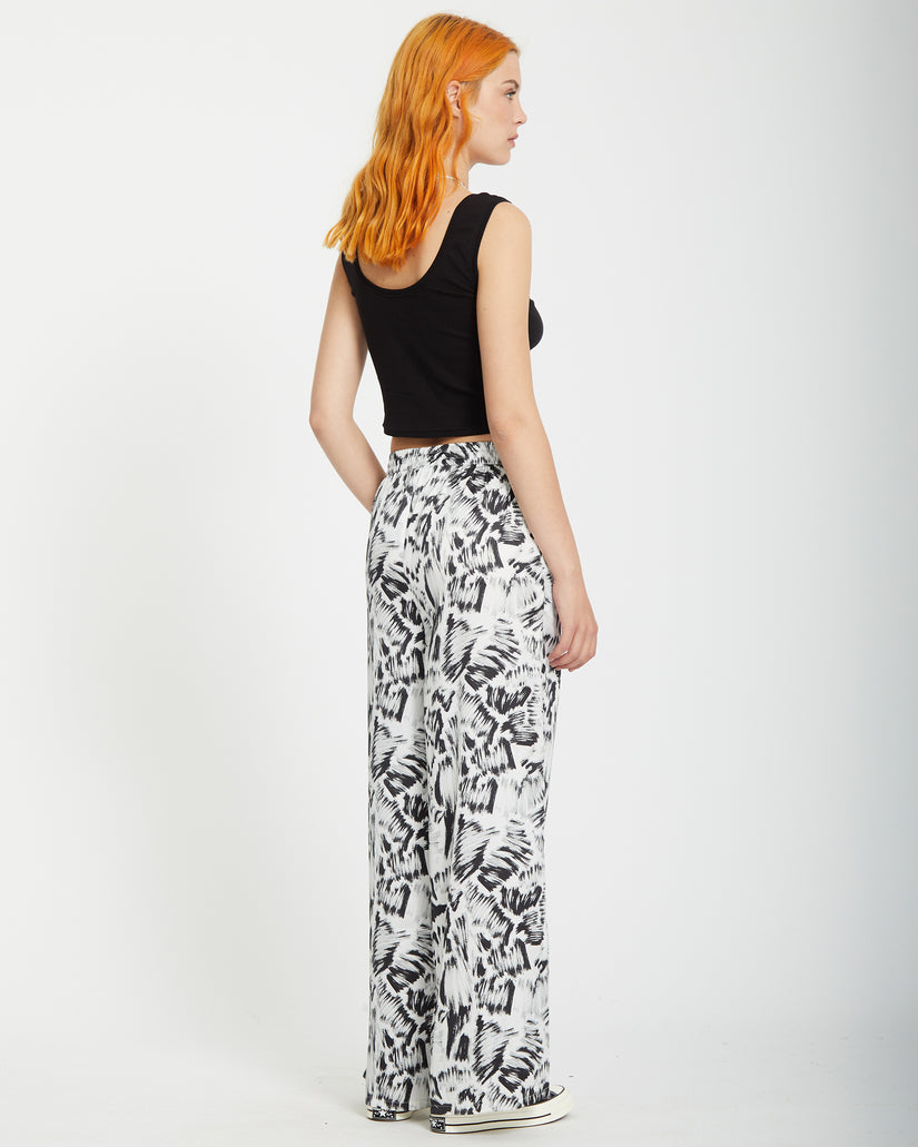 Pantalon Alix Elasticated Waist - BLACK WHITE