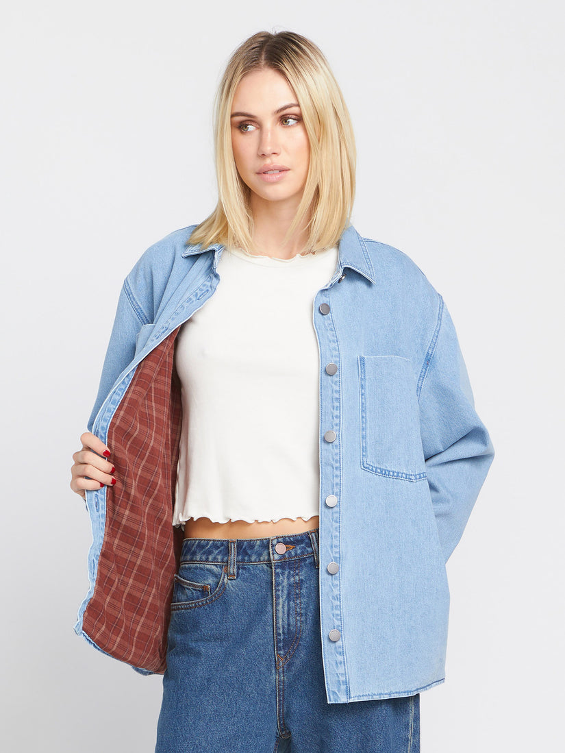 Veste Chill Trap Shacket - CHINA BLUE