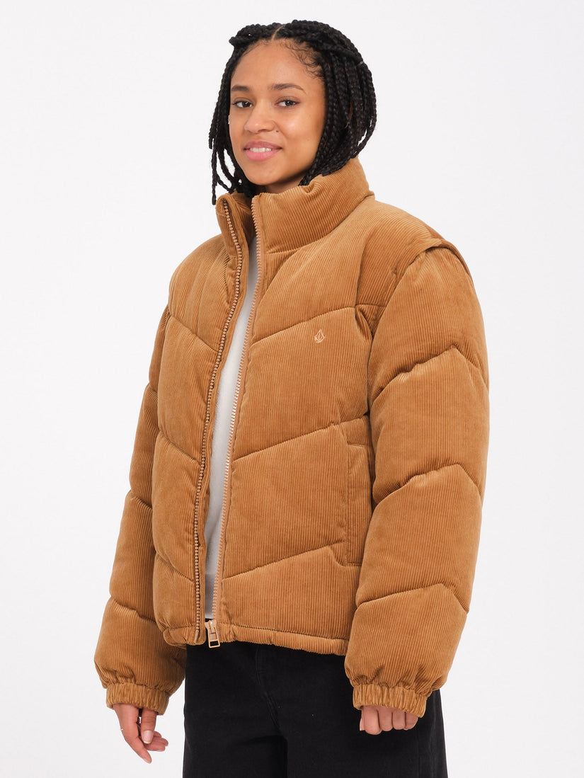 Veste doudoune Cord'N Puff - VINTAGE BROWN