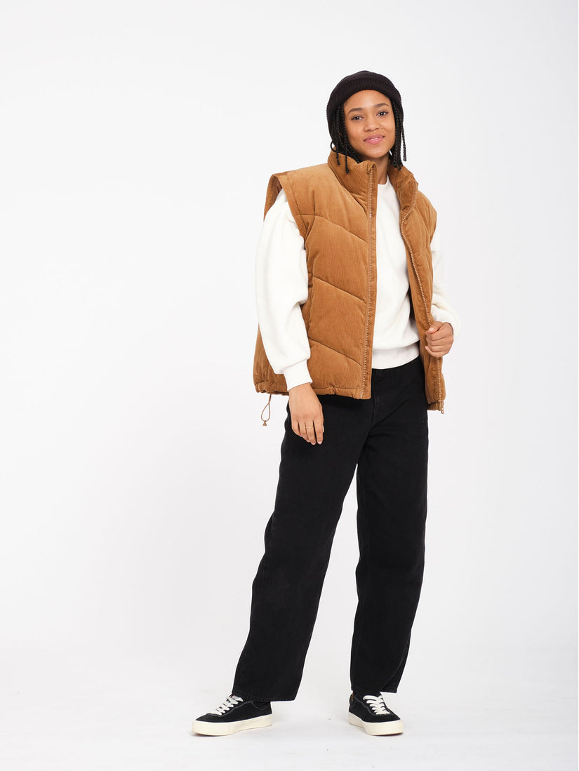 Veste doudoune Cord'N Puff - VINTAGE BROWN