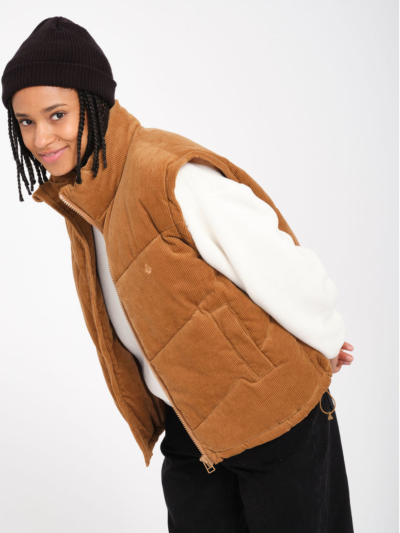 Veste doudoune Cord'N Puff - VINTAGE BROWN