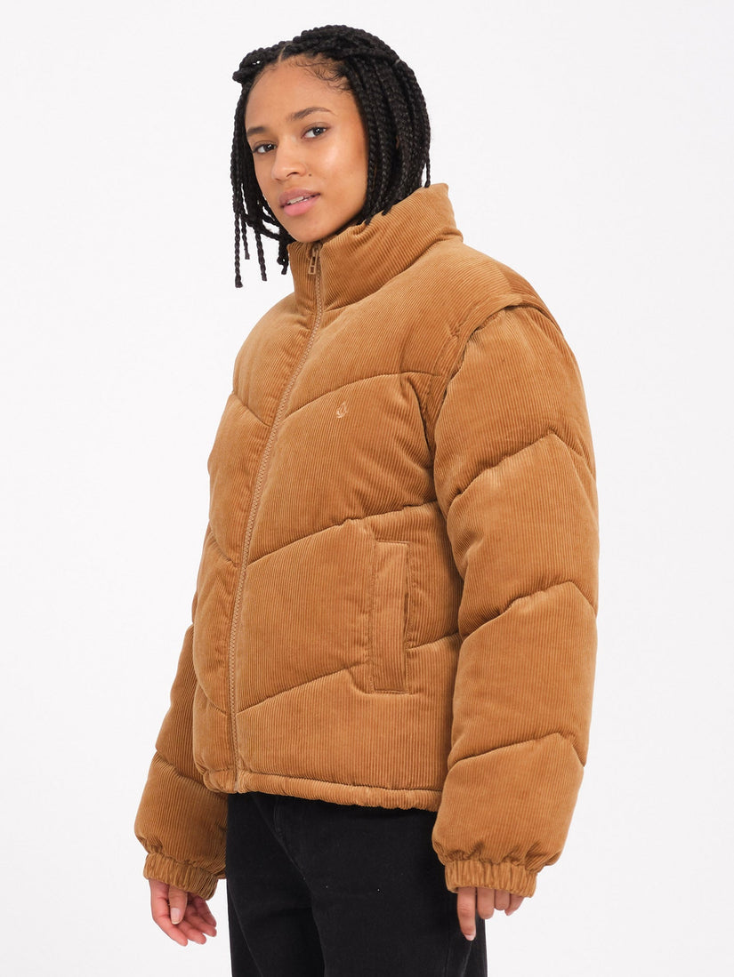 Veste doudoune Cord'N Puff - VINTAGE BROWN