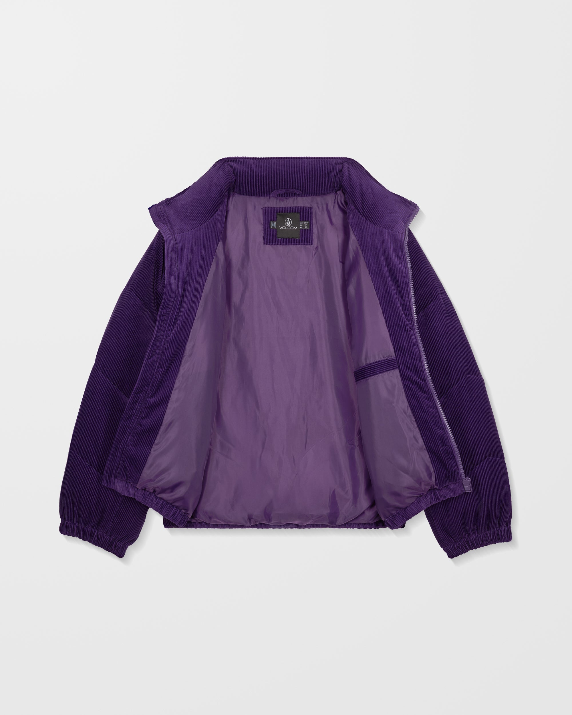 Cord'N Stone Puff Jacket - Acai - Women - Volcom EU – Volcom France