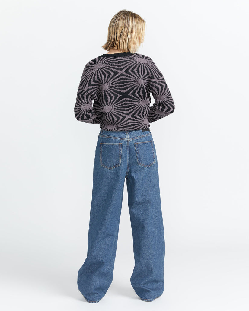 Jean Stoned High Rise - Indigo Ridge Wash