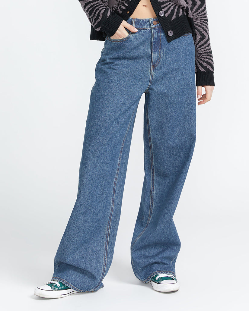 Jean Stoned High Rise - Indigo Ridge Wash